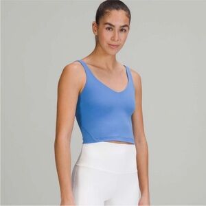 NWT Lululemon Women’s Align Tank in The Color Blue Nile in a size 14